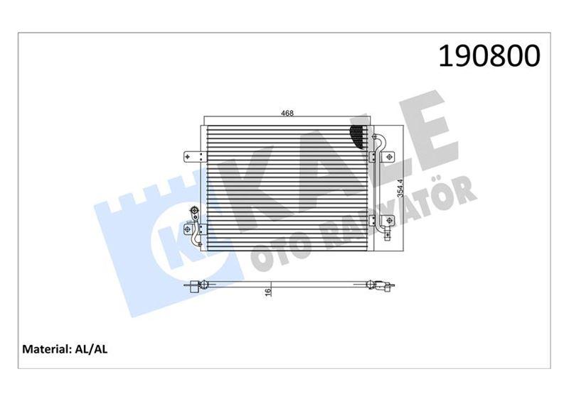 KONDENSER PALIO 1.4 AL/BRZ - KALE - OEM 51774736