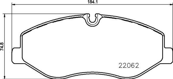 FREN BALATASI ON MERCEDES VITO W447 - BREMBO - OEM A4474200220