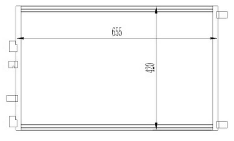 KLİMA KONDENSERİ MGN II 1.9-2.0 DCİ 02=> SCENİC II 2.0 DCİ 03=> (OTO.-MEK.) - ORIS - OEM 8200325004
