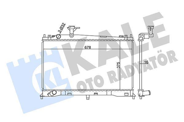 RADYATOR MAZDA 6 (GG) 6 (GY) (MT) AL PL BRZ - KALE - OEM LF1715200B