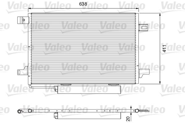 KLIMA RADYATORU MERCEDES W169 W245 — VALEO 814249 - VALEO - OEM A1695001254
