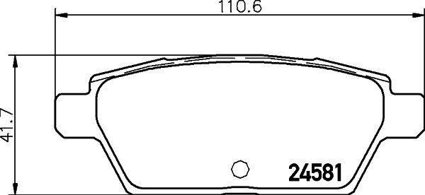 ARKA BALATA MAZDA 6 2.3 (03/05-09/07) - VALEO - OEM GPYB2643Z