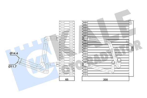 EVAPORATOR MEGANE I-SCENIC I - KALE - OEM 7701206046