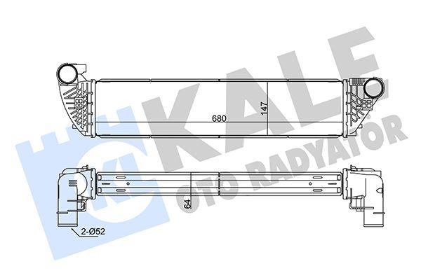 İNTERCOOLER ESPACE IV 2.0-2.2DCI 02=>-LAGUNA II 1.9-2.0DCI 00=> VEL SATIS 2.2 DCI 02=> - KALE - OEM 8200292773