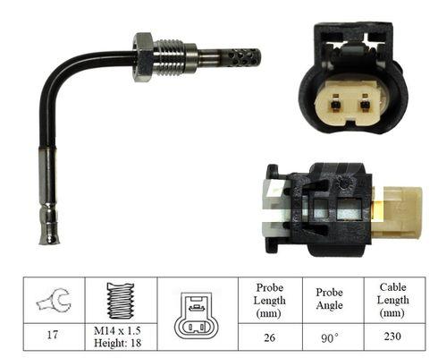 EGZOZ SICAKLIK SENSORU (MANIFOLD) MERCEDES W204 S204 W212 S212 W463 X164 W164 W251 - BOSCH - OEM A0009055105