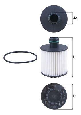 YAĞ FİLTRESİ COMBO D 12> CORSA E 14> FIAT DO - MAHLE - OEM 1631226580
