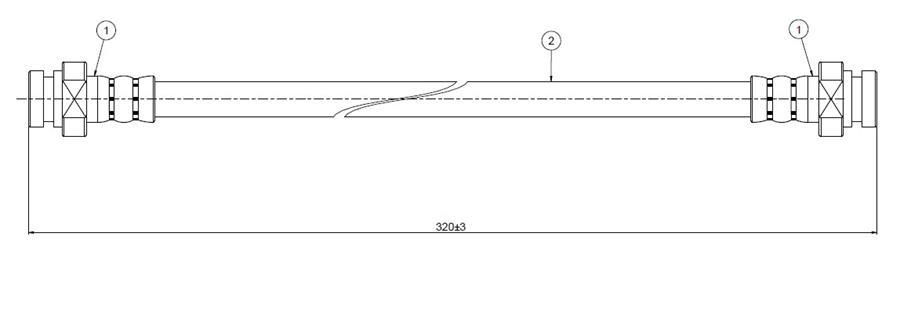 FREN HORTUMU ön Sunny B310 78-82 - CAVO - OEM 4620389917
