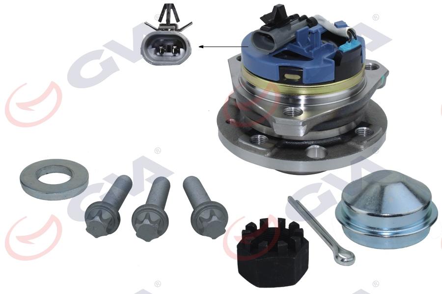 ÖN TEKER PORYASI RULMANLI ASTRA G-ZAFIRA 1.6-1.8-1.7CDTI-2.0CDTI <=05 ABS`Lİ (4 DELİK) 25.4x25.4x116 - GVA - OEM 13123486