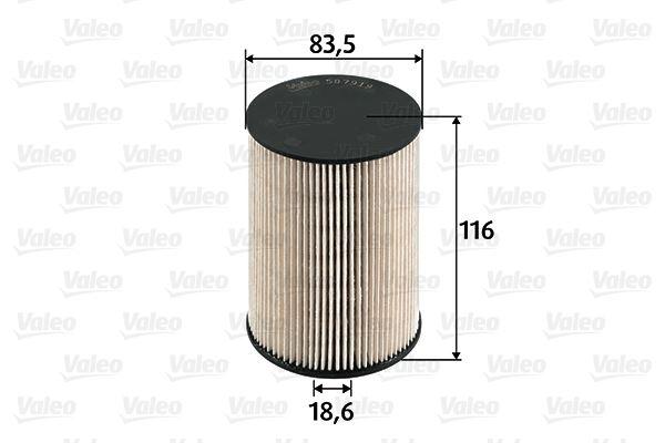 YAKIT FİLTRESİ CADDY III-GOLF V-JETTA III-OCTAVIA-TOLEDO III-LEON-ALTEA-A3 1.9TDI-2.0TDI - VALEO - OEM 1K0127177B