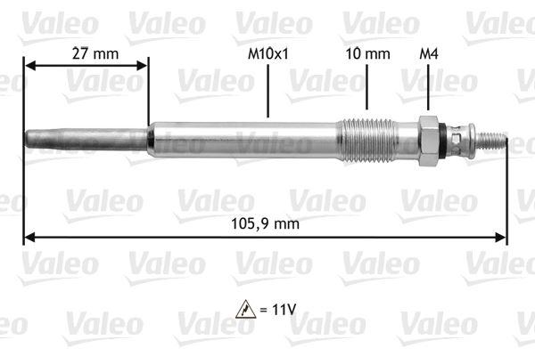 KIZDIRMA BUJİSİ PARTNER-BERLINGO-P206-P306-P307-P308-P406-P407-P508-XSARA-EVASION-JUMPY-C4-C5- EXPERT-BOXER-JUMPER-DUCATO 2.0-2.2 HDI-JTD - VALEO - OEM 5960.F5