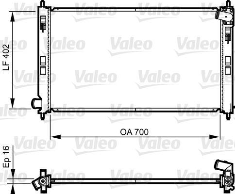 RADYATOR LANCER 2007> 03 07 - VALEO - OEM 1350A297