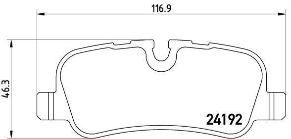 FREN BALATASI ARKA LAND ROVER DISCOVERY L319 RANGE ROVER L322 L320 - VALEO - OEM LR015519
