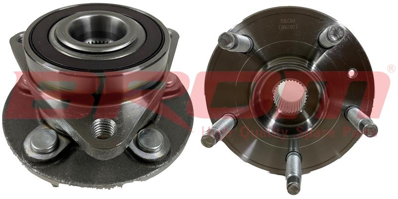 ÖN TEKER PORYASI (RULMANLI) CHEVROLET CRUZE (09-15)-ASTRA J (09-15) (276mm Disk) (J67) - BROM - OEM 13583478