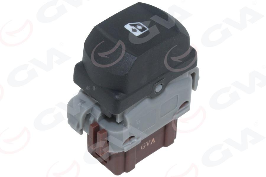 CAM KALDIRMA ANAHTARI MEGANE II ÖN SAG 6 PİN TEKLİ (GRİ KAHVE) - GVA - OEM 8200414961
