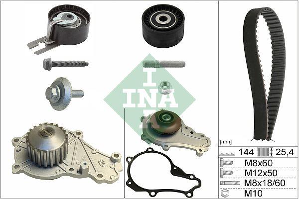 EKSANTRİK GERGİ KİTİ + DEVİRDAİM (144 DİŞ EURO4) P206-P307-C1-C2-C3-BIPPER -NEMO-XSARA 1.4 HDİ FIESTA FUSION 02>08 1.4 TDCI (2S6Q8A615AB-2S6Q8591BA) - INA - OEM 2S6Q8B596AB