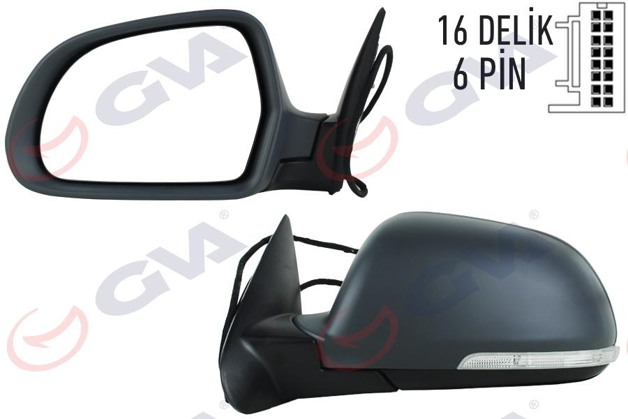 AYNA KOMPLE SOL 6 PİN OCTAVİA 2009-2013 - GKL - OEM 1Z1857507M