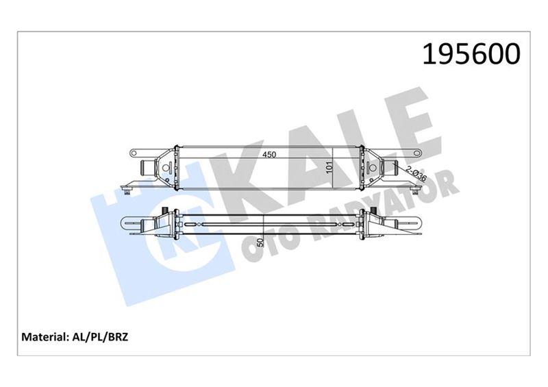 TURBO RADYATORU LINEA 1.3JTD - MOTORTEC - OEM 51785221