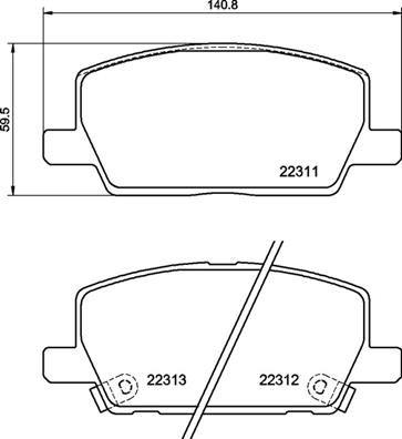 ÖN FREN BALATASI OPEL MOKKA 13> CHEVROLET TRAX 13> (300 mm) - BREMBO - OEM 42566753