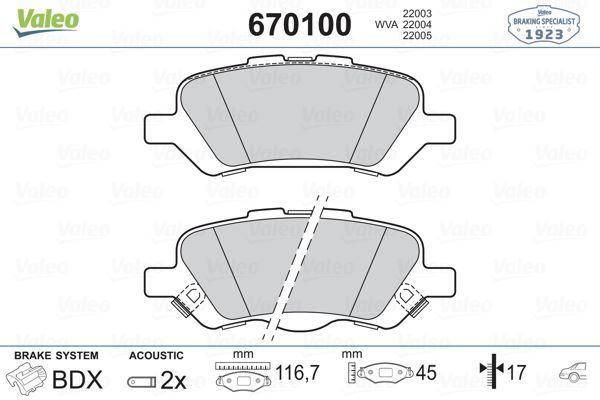 FREN DISK BALATASI ARKA VENZA 2.7 3.5 08> - VALEO - OEM 044660T010