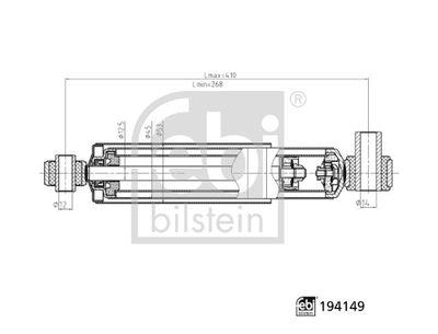 ÖN AMORTİSÖR L/R RENAULT MASTER-MOVANO (98-10) (GA - FEBI - OEM 8200715101