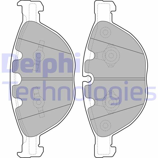 FREN BALATASI ON BMW E60 E61 E63 E64 E65 E66 - DELPHI - OEM 34116763652