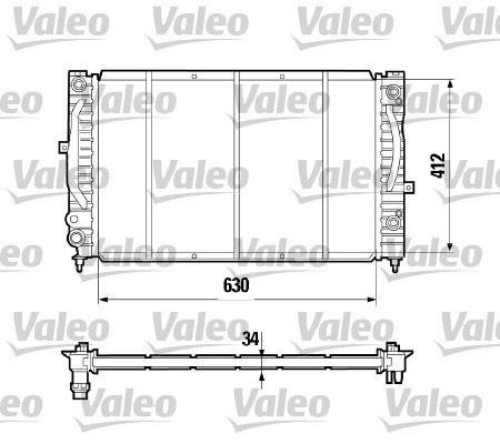SU RADYATORU PASSAT (96-00) A4 (95-01)A6 (00-05) (ADP-AHL-ANA-ARM) ( MANUEL - A/T OTOMATIK SANZIM - VALEO - OEM 8D0121251BC