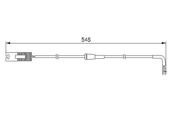 BALATA FISI ARKA BMW E39 E52 - BOSCH - OEM 34351163066