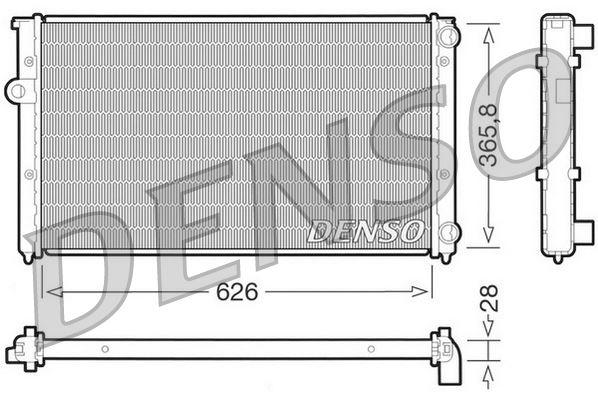 RADİATOR. ENGİNE COOLİNG VW GOLF III (1H. 1E) (91-99) - DENSO - OEM 1H0121253AE