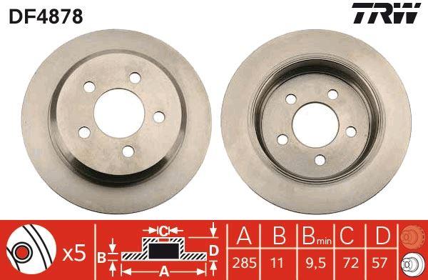 ARKA FREN AYNASI GRAND CHEROKEE I 2.5TD/4.0I/5.2/5.2I/5.9I 91-99 - TRW - OEM 52008184