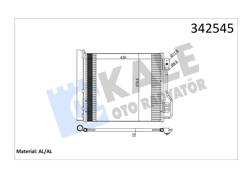 KLIMA RADYATORU SMART FORTWO Coupe (451) 07> - KALE - OEM A4515000154