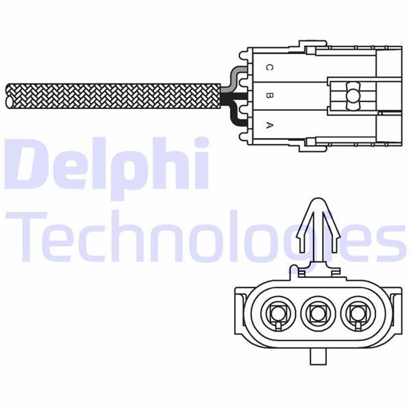OKSİJEN SENSÖRÜ CLIO I 94=> - DELPHI - OEM 7700273273