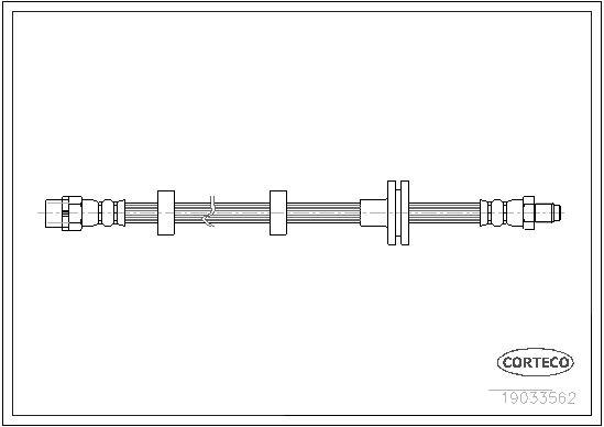 FREN HORTUMU ON AKS LAND ROVER RANGE ROVER III L322 02>12 - CORTECO - OEM SHB000011