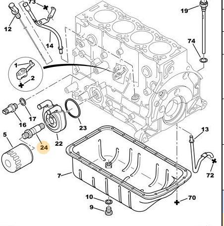 YAĞ FİLTRE BAĞLANTI CİVATASI (BRAKETİ-SAPLAMASI) PARTNER-BERLINGO-P206-P306-P406-P407 1.9 DW8 - PSA - OEM 1103.J3