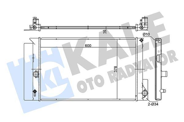 RADYATOR AURIS-COROLLA-VERSO (AT) AL PL BRZ - KALE - OEM 164000D400