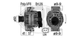 ALTERNATOR (14V 90A) MERCEDES SPRINTER 906 06>09 - LUCAS