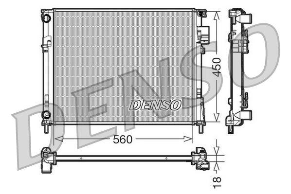 RADİATOR. ENGİNE COOLİNG NISSAN PRIMASTAR (01-) — DENSO DRM23095 - DENSO - OEM 2140000QAN