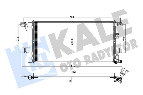 KONDENSER AUDI A4 16-A5 17-A6 19-A7 19- AL/AL - KALE - OEM 8W0816411L