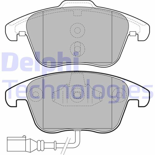 ÖN BALATA TIGUAN-Q3 10=>(GDB1762) - DELPHI - OEM 5N0698151