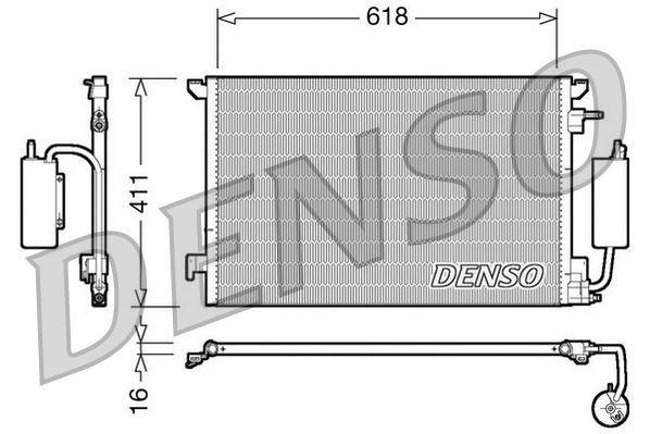 CONDENSER. AİR CONDİTİONİNG — DENSO DCN20035 - DENSO - OEM 1850083