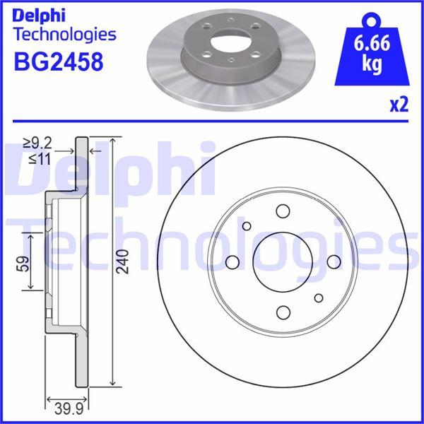ON FREN DISKI FIAT 500 500C 07> TİPO-PUNTO-TEMP - DELPHI - OEM 7685656