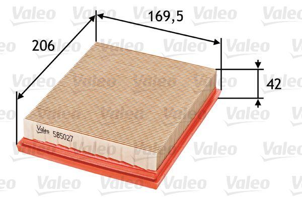 HAVA FILTRESI PEUGEOT 206 1.4I 206 1.1I - VALEO - OEM 1444-G9