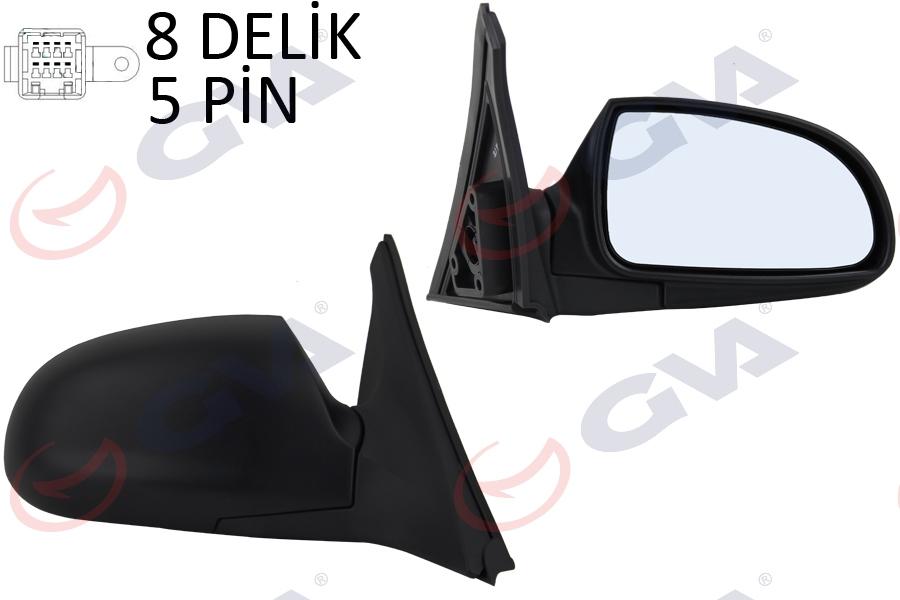 DIŞ DİKİZ AYNASI SAĞ ACCENT 00> ELEKTRİKLİ+ISITMALI+KONVEKS 5 FİŞ VM-453EHR - GVA - OEM 8762025620