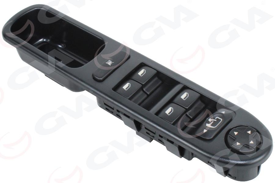 CAM AÇMA ANAHTARI ÖN SOL (DÖRTLÜ) PEUGEOT P207 08>15 (18 FİŞLİ) - GVA - OEM 6554.QG