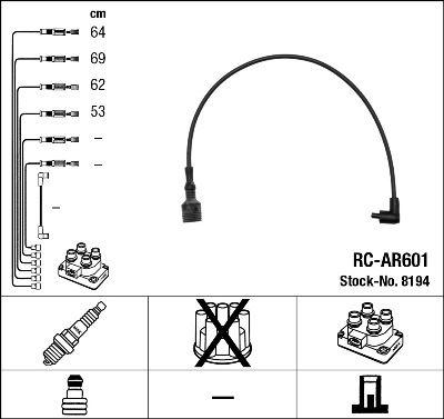 RC-AR601 ATEŞLEME KABLOSU - NGK