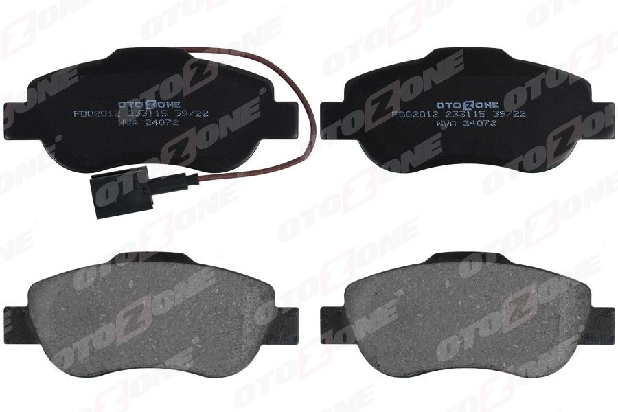 ÖN BALATA DOBLO 1.3-1.6-1.9 JTD 02=> FIORINO 1.3-1.4 MTJ 08=> FIAT 500 1.4 07=> - OTOZONE - OEM 7364636