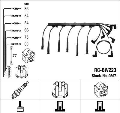 RC-BW223 ATEŞLEME KABLOSU - NGK