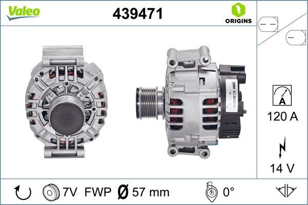 ALTERNATOR (14V 120A) MERCEDES W203 S203 CL203 C209 A209 W211 R171 - VALEO - OEM A2711540902