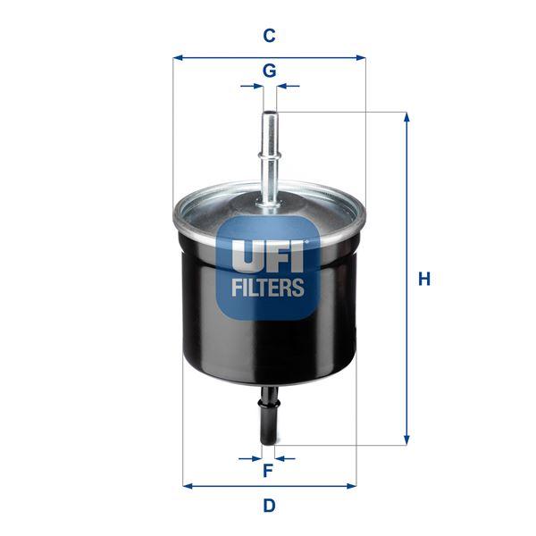 YAKIT FİLTRESİ K.Ç TIP VOLVO S40 (99-04) S60 (01=>10) S80 (98-06) XC70 XC90 2.5T 3.2 ( 02=>14) V40 (99-04) C70 (00-05) (TIRNAKLI) - UFI - OEM 30620512