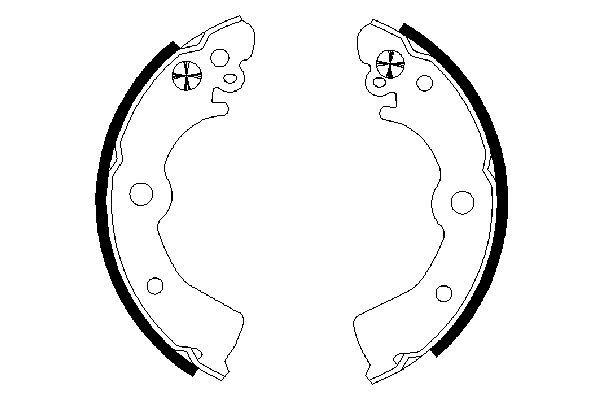 PABUÇLU FREN BALATASI [180.0x31.00 MM] - BOSCH - OEM 4406050Y25