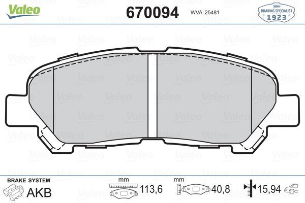 FREN DISK BALATASI ARKA HIGHLANDER 13> - VALEO - OEM 446648120
